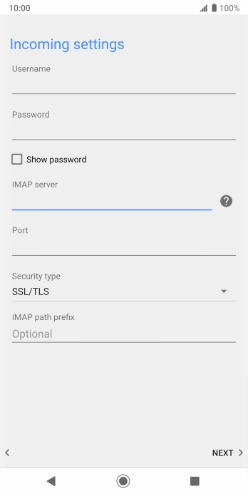Press the field below 