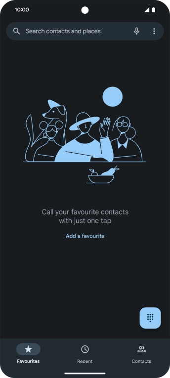 Press the menu icon.