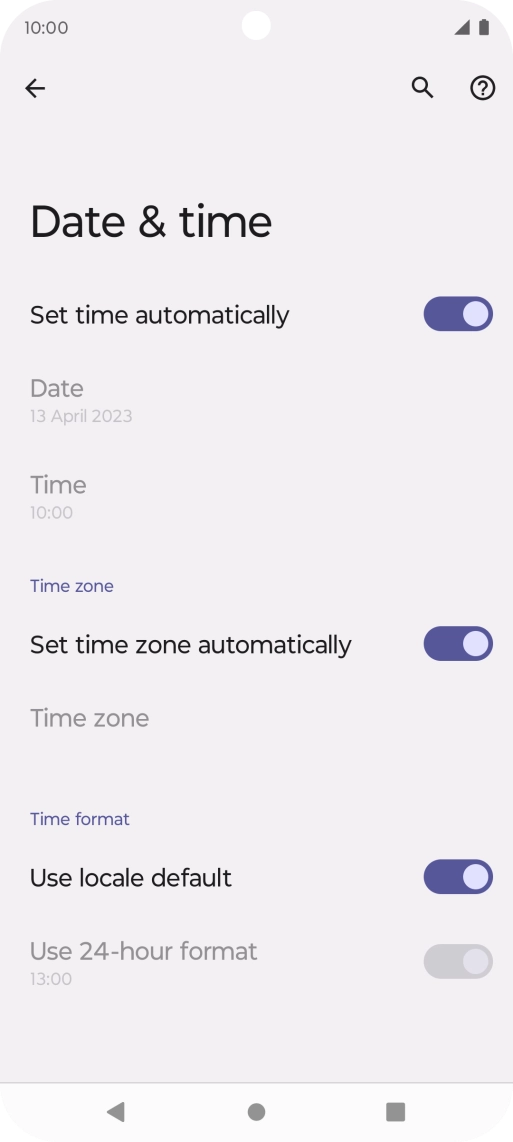 Press the Home key to return to the home screen.