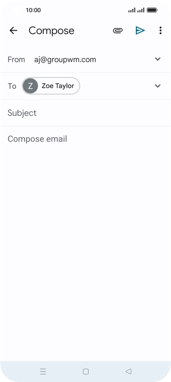 Press Subject and key in the required subject.