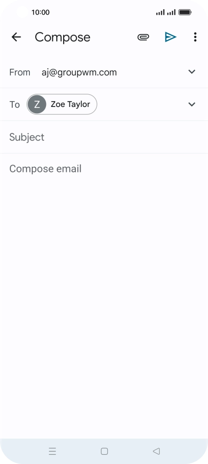 Press Subject and key in the required subject.