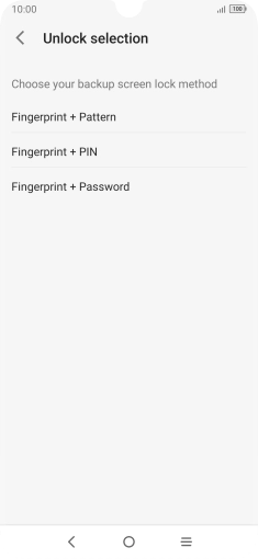 Press the required phone lock code and follow the instructions on the screen to create an additional phone lock code.