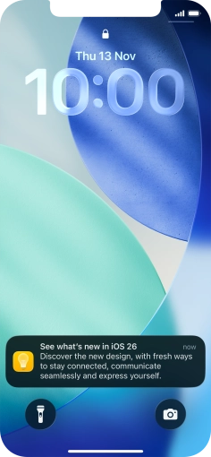 Press the required notification and follow the instructions on the screen to use the selected function.