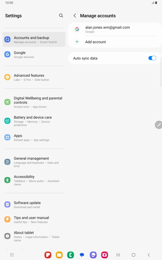 Press the Home key to return to the home screen.