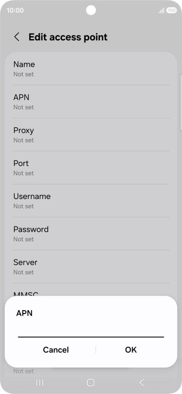 Key in eezone and press OK.
