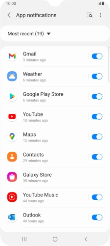 Press the drop down list.