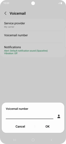 Key in +447953222222 and press OK.