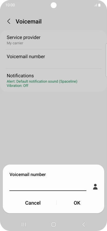 Key in +447953222222 and press OK.