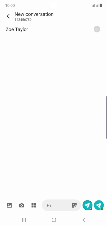 Press the picture icon.