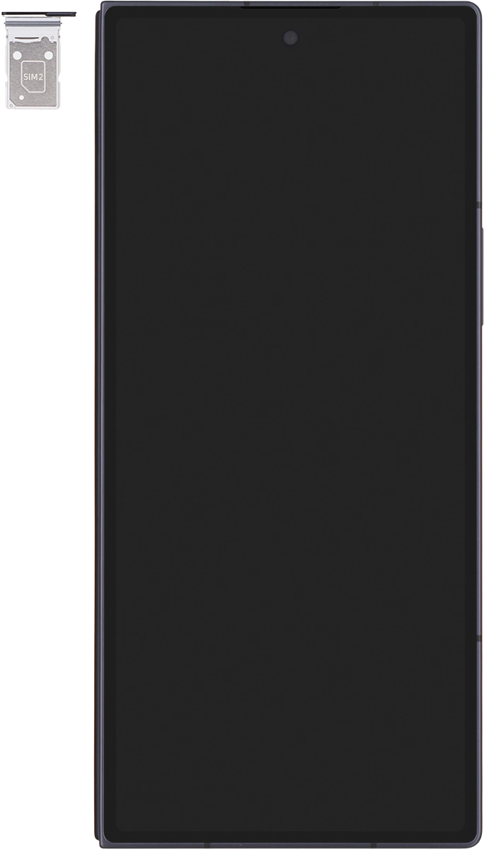 Turn your SIM as illustrated in the second SIM holder and place it in the SIM holder.