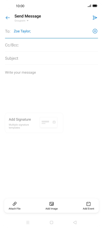 Press Subject and key in the required subject.