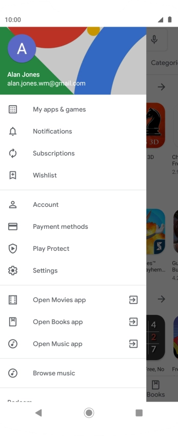 Press My apps & games.
