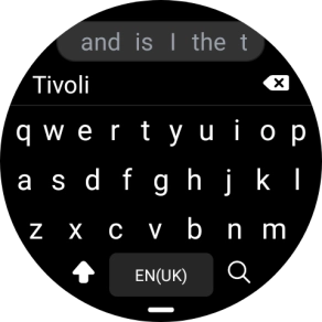 Key in the required destination and press the search icon.
