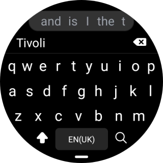 Key in the required destination and press the search icon.