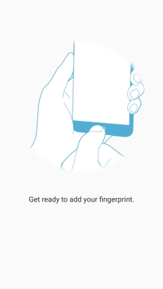 Follow the instructions on the screen to create the phone lock code using your fingerprint.