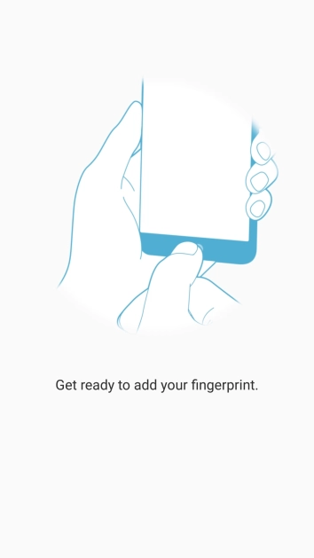 Follow the instructions on the screen to create the phone lock code using your fingerprint.