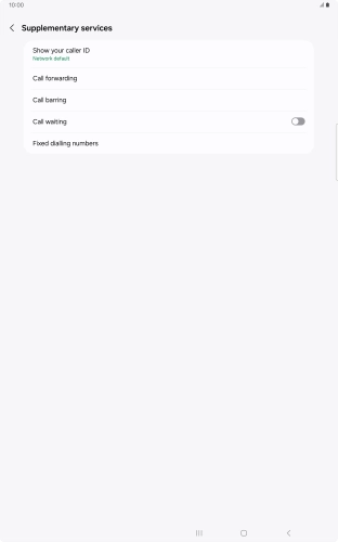 Press Call forwarding.