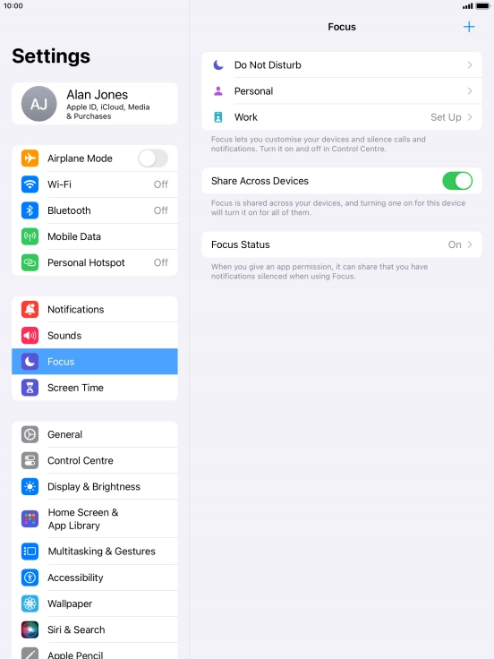 Press Do Not Disturb.