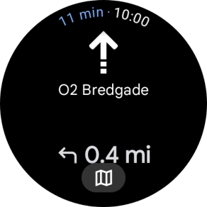 Follow the instructions on the screen to navigate to the selected destination.
