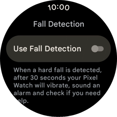 Follow the instructions on the screen to turn the function on or off.