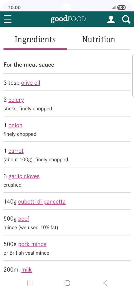 Go to the required screen.