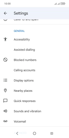 Press Calling accounts.