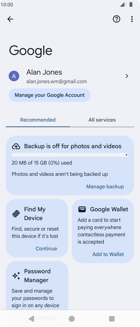Press Find My Device.