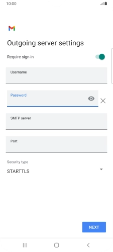 Press the field below 