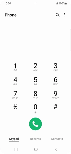 Press the menu icon.