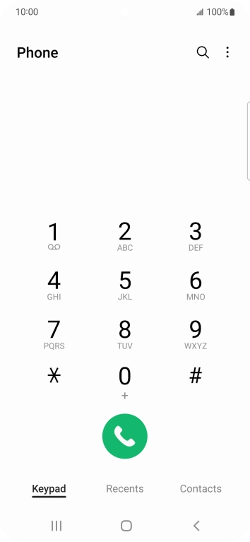 Press the menu icon.