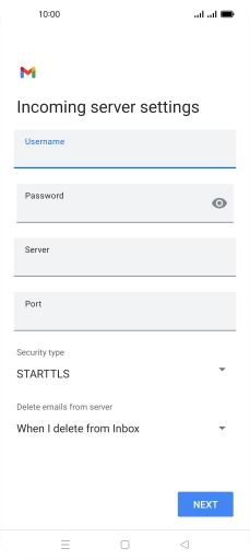 Press the field below 