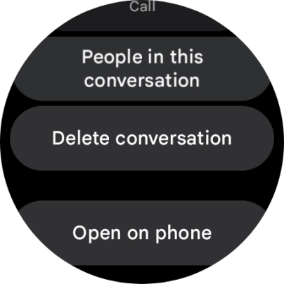 Press Delete conversation.