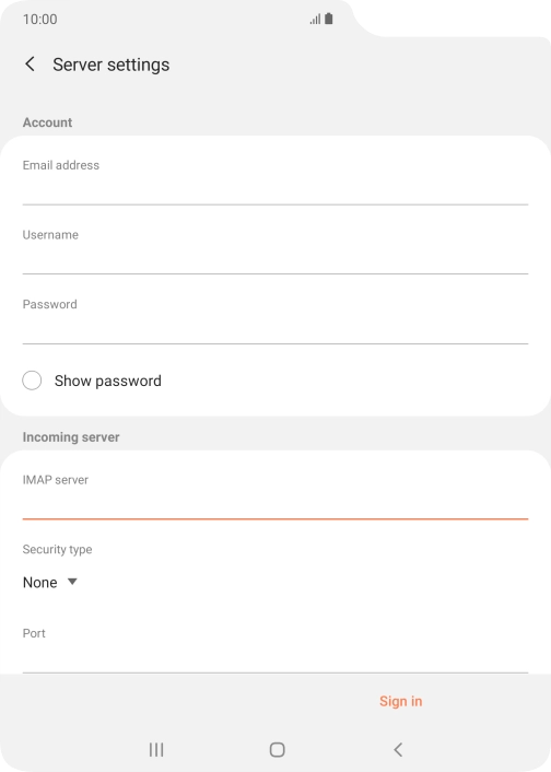 Press the drop down list below 