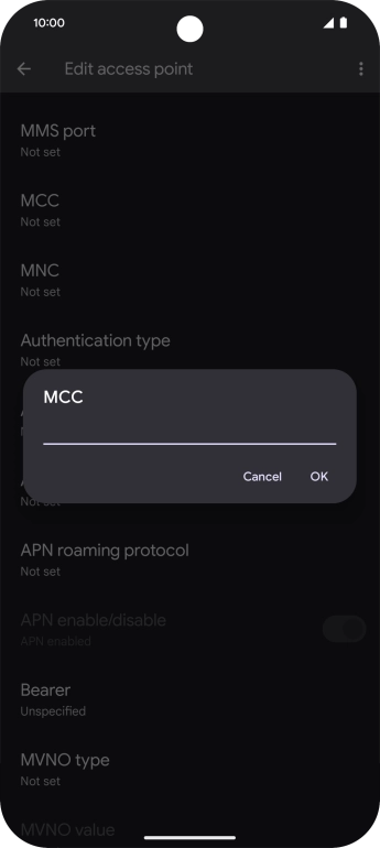 Key in 234 and press OK.