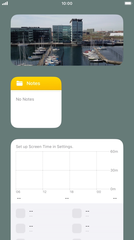 Press and hold the required Widget Stack.