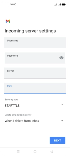 Press the drop down list below 