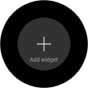 Press the add widget icon.