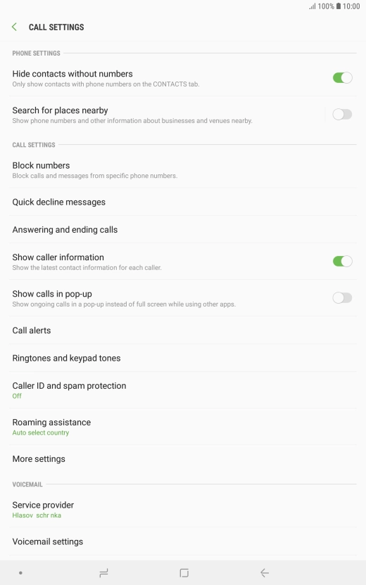 Press More settings.