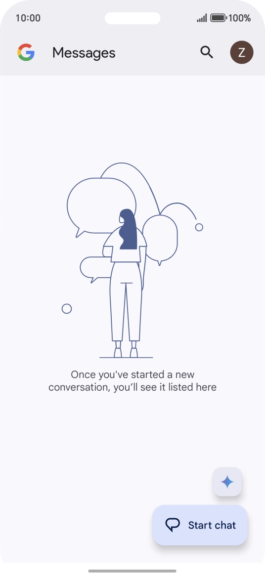 Press the profile icon.