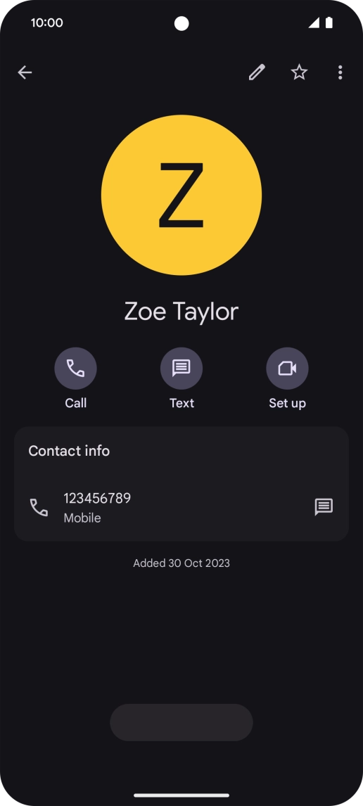 Slide your finger upwards starting from the bottom of the screen to return to the home screen.