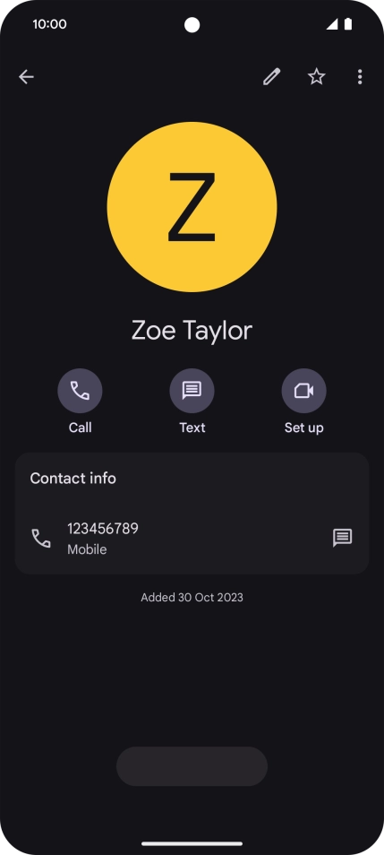 Slide your finger upwards starting from the bottom of the screen to return to the home screen.