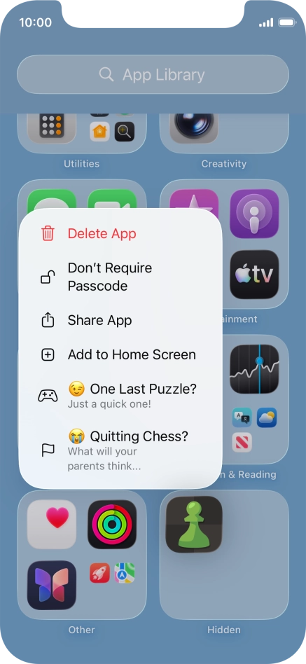 Press Don't Require Passcode.