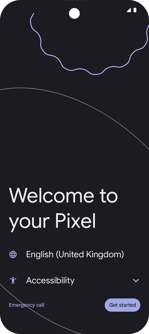 Press the field next to the language icon.