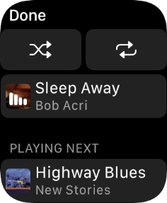 Press the shuffle icon.