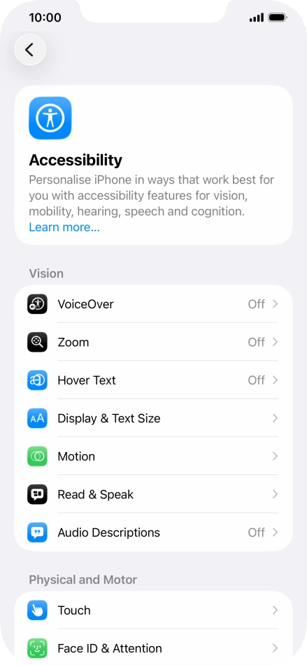 Press the required category below 