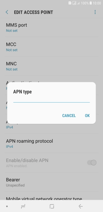 Key in mms and press OK.