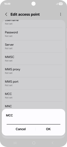 Key in 234 and press OK.