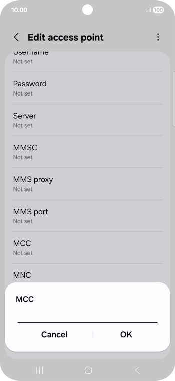 Key in 234 and press OK.
