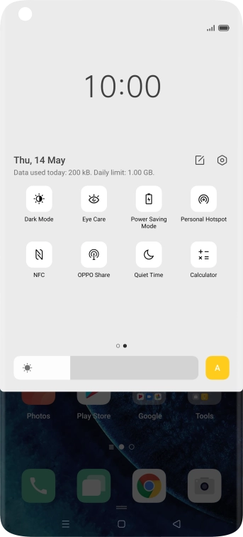 Press Power Saving Mode to turn on the function.