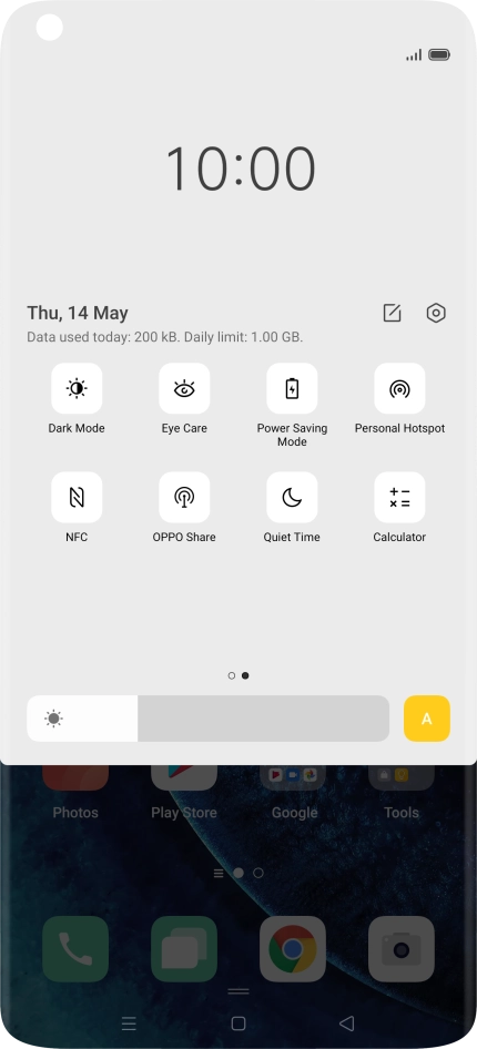 Press Power Saving Mode to turn on the function.
